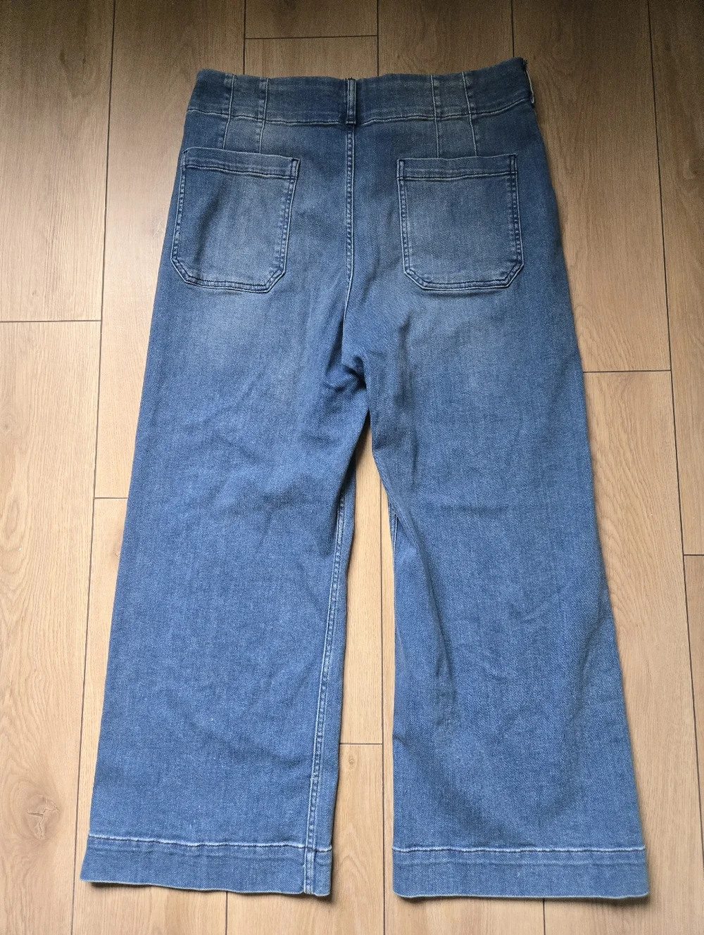 Anthropologie Maeve The Colette Crop High-Rise Wide-Leg Jeans Size 33 - Picture 6 of 10